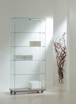 821-8040 Ganzglasvitrine 800x400x1800mm
