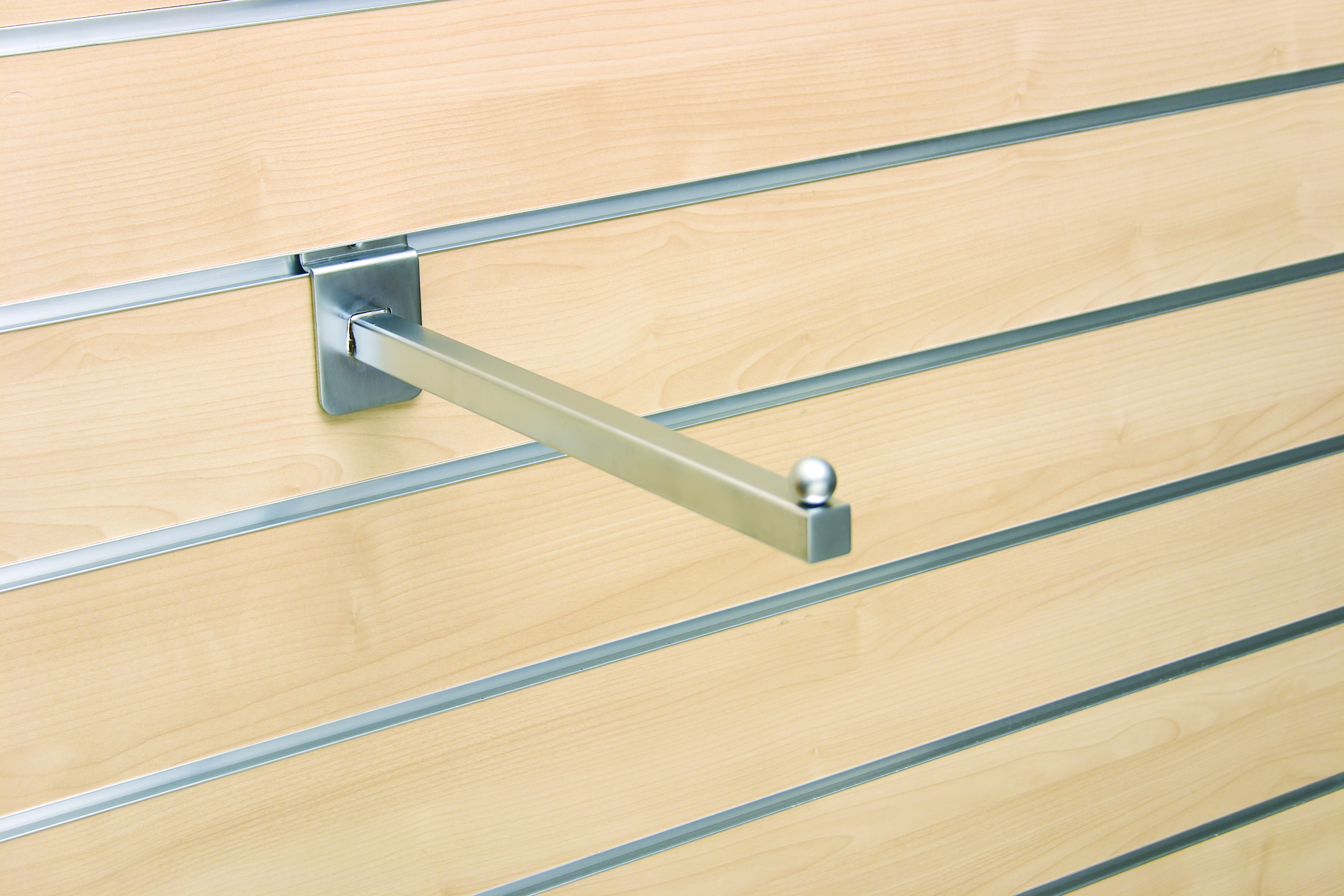 TW-506_cmyk Abhängearm gerade mit Kugel L300mm mattchrom