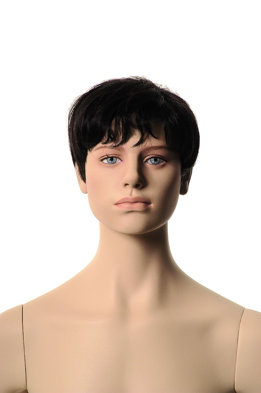 Head_Gilbert_wig mit Make-up mit Kopf für Perücke