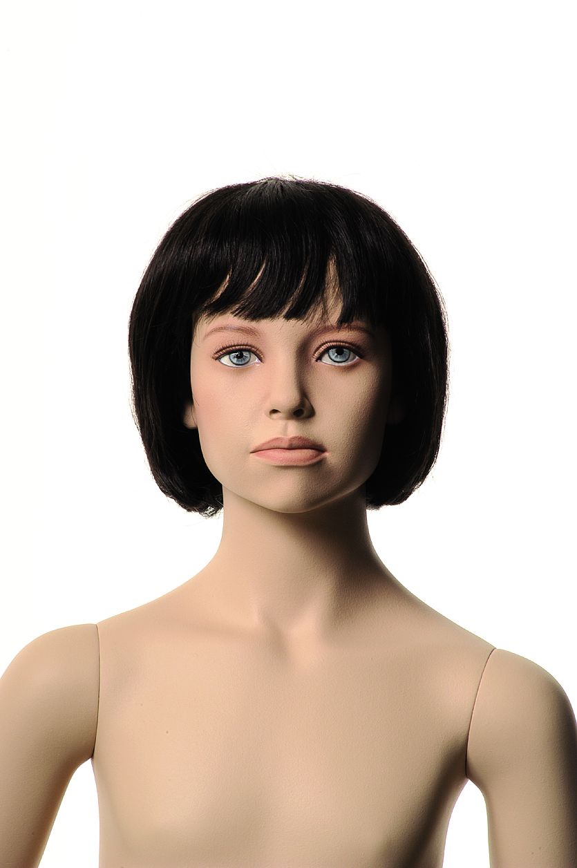 Head_Dawn_wig mit Make-up und Kopf für Perücke