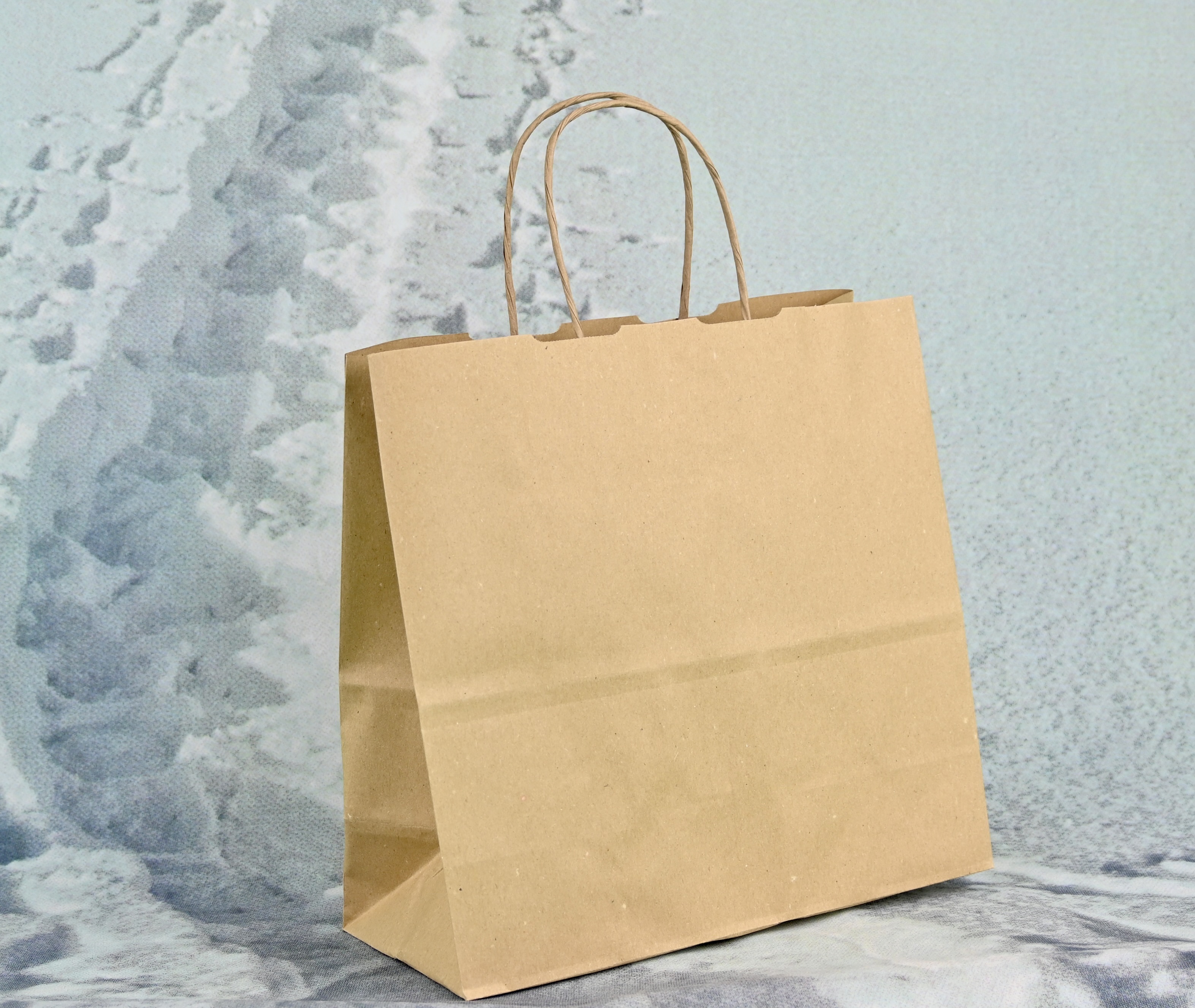 Papiertragetasche natural mit Papierkordel, 25 Stück Papiertragetasche natural mit Papierkordel, 25 Stück