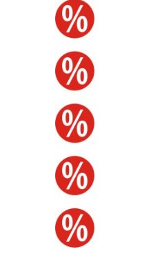 Kette "%"-Zeichen, 1 Stück