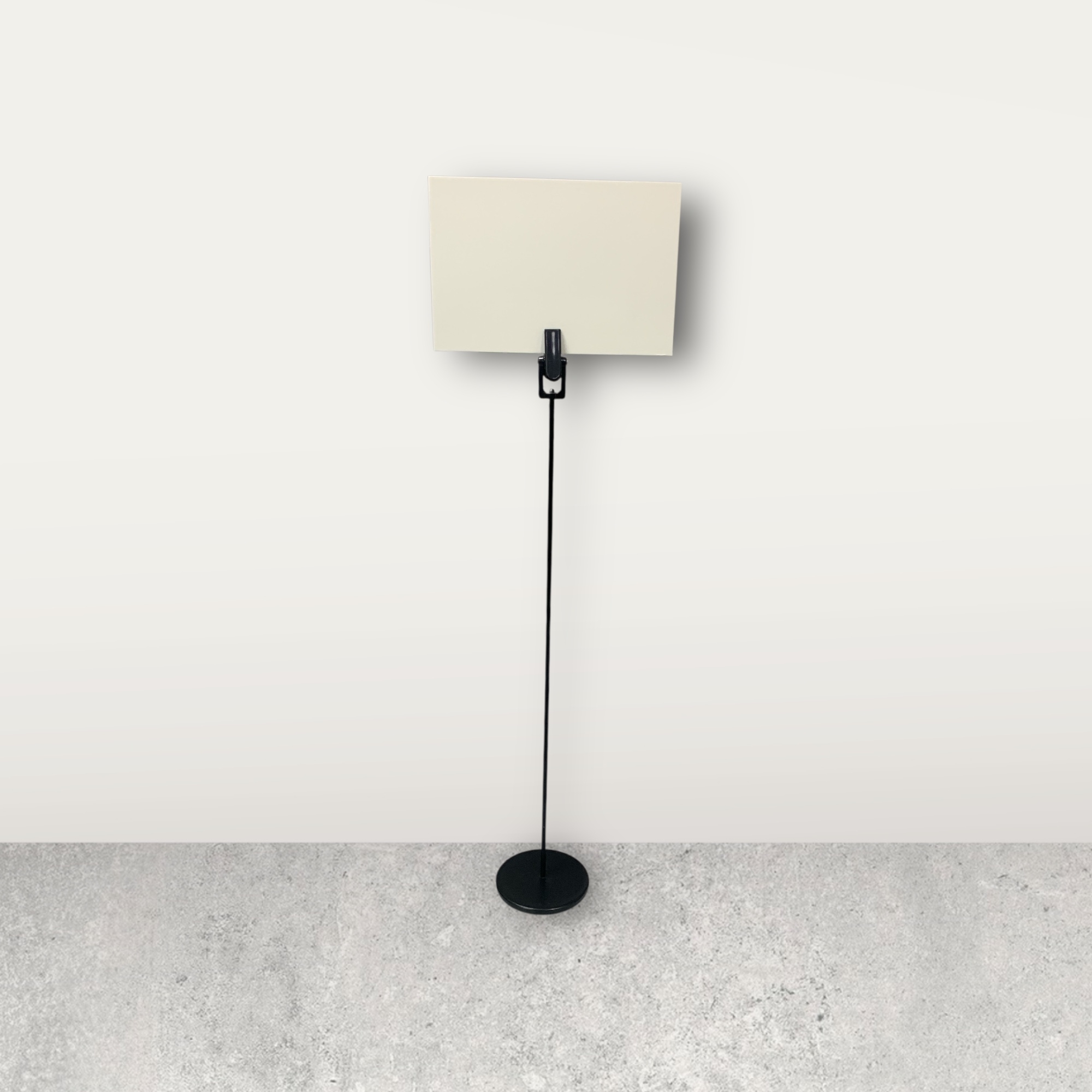 Clever Clip Preisschildhalter aus Metall, schwarz Clever Clip Preisschildhalter aus Metall, schwarz