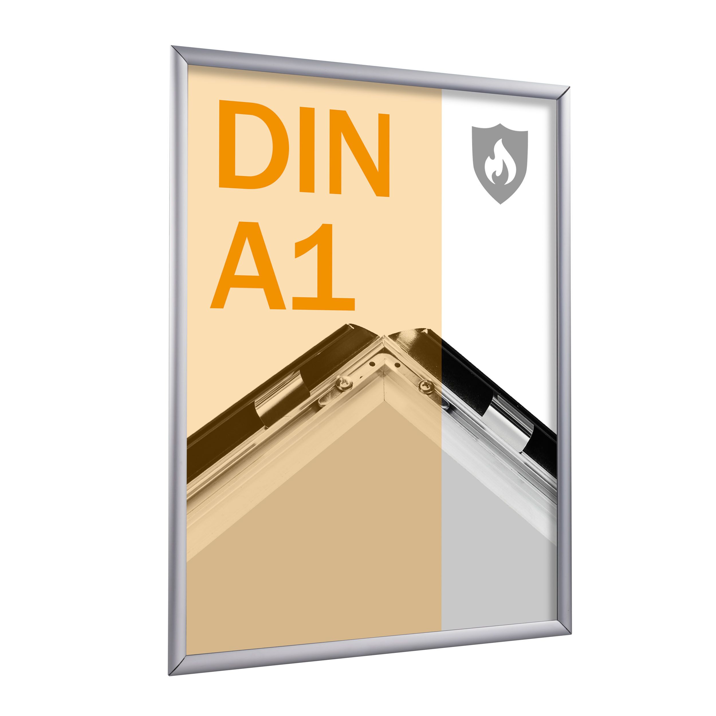 Brandschutzrahmen DIN A1 B1 nach DIN 4102 aus Aluminium