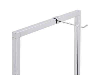 Gerader Abhängehaken 15 cm verchromt für Gürtel, Taschen und Schmuck, platzsparend und robust