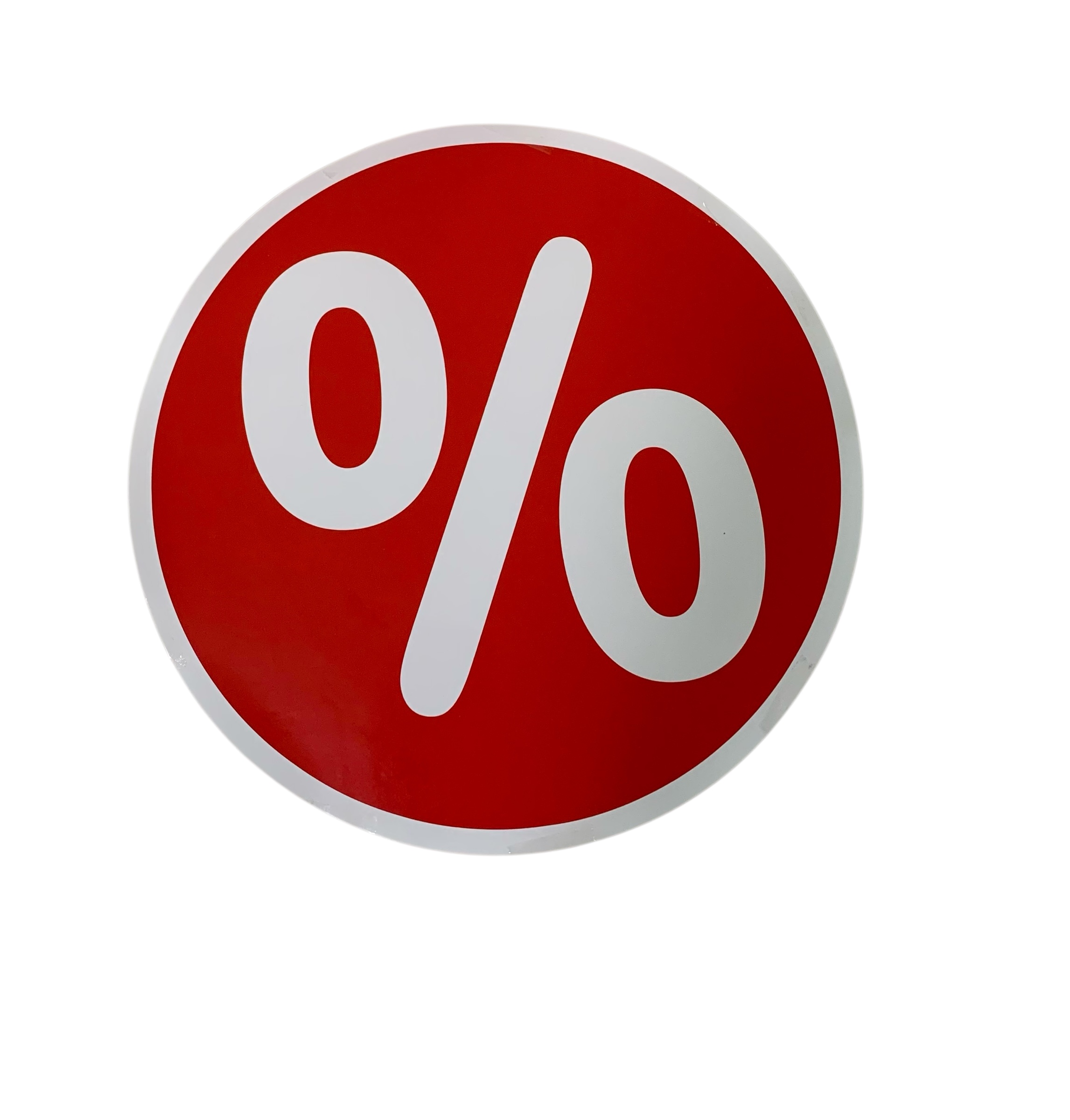 Ankleber "%"-Zeichen 1 Stück