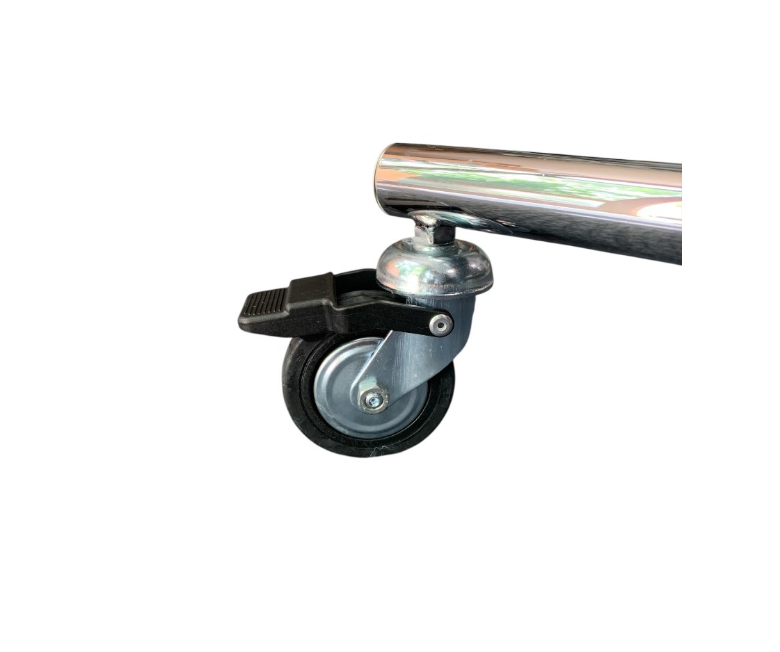 Mobiler Rollständer für den Einsatz auf Messen und unterwegs