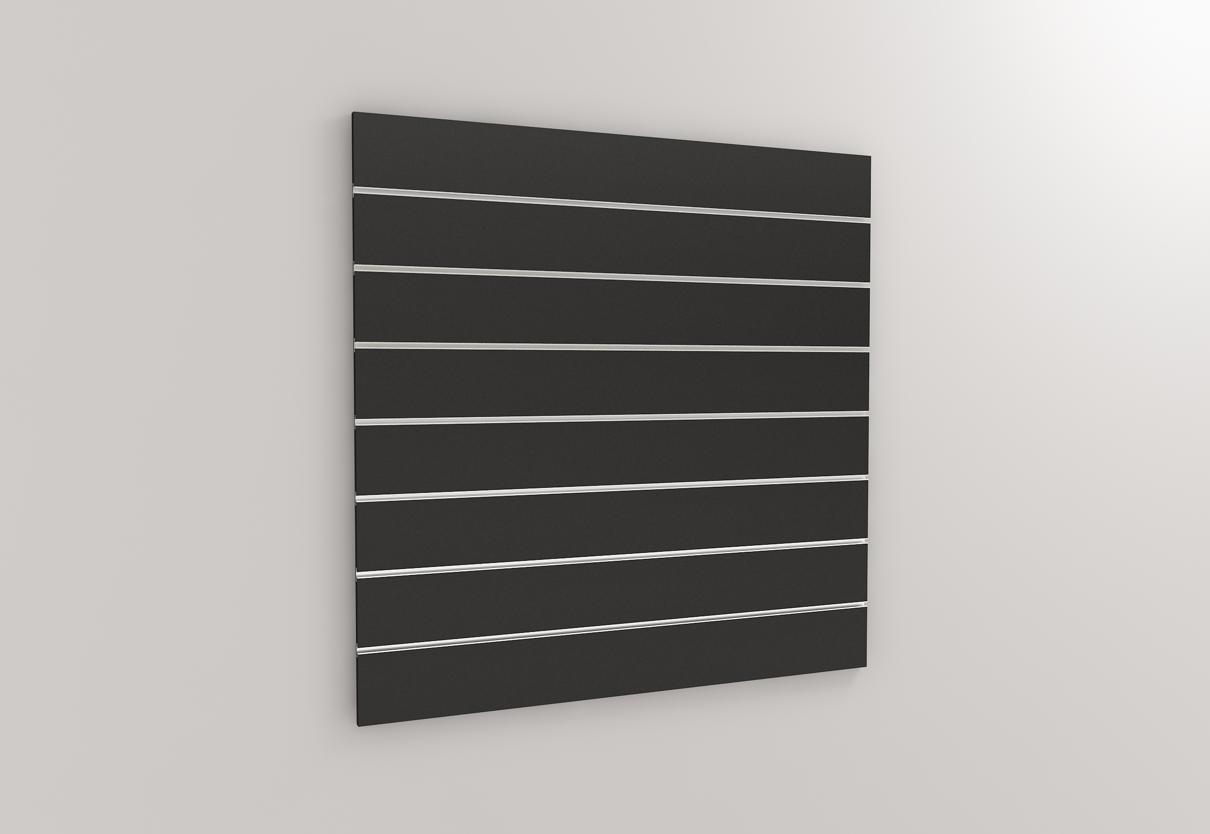 Lamellenwand BELLO 120x240cm - Komplett schwarz matt