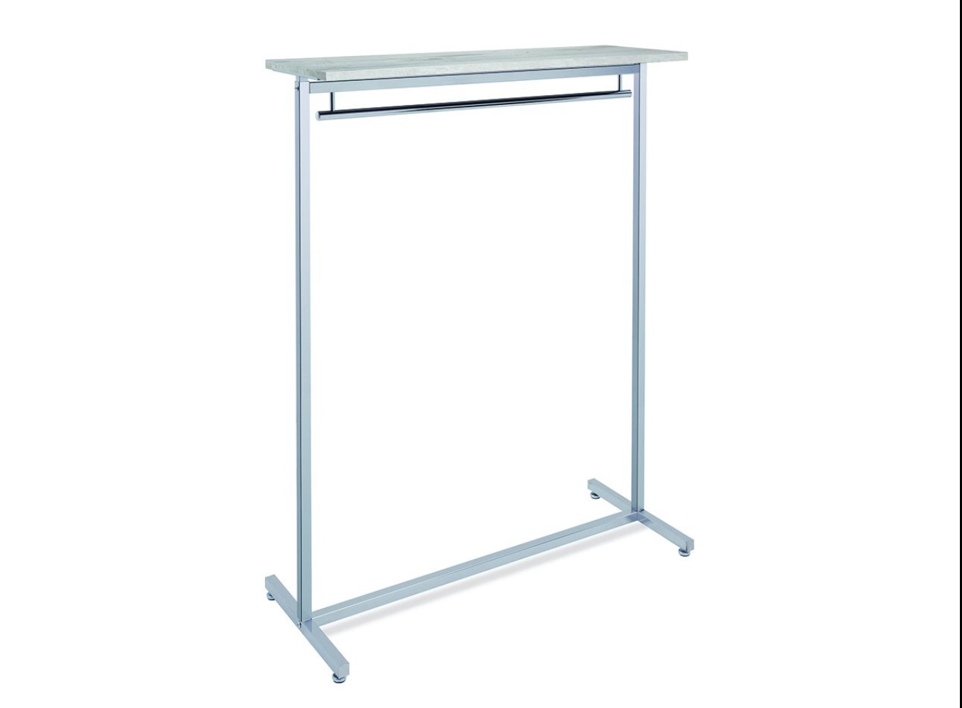 Abhängeständer/Verkaufsständer Länge 120cm Unterstange/Ablage in weiß Abhängeständer/Verkaufsständer Länge 120cm Unterstange/Ablage in weiß