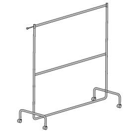 Doppel-Rollständer Höhe 210cm 