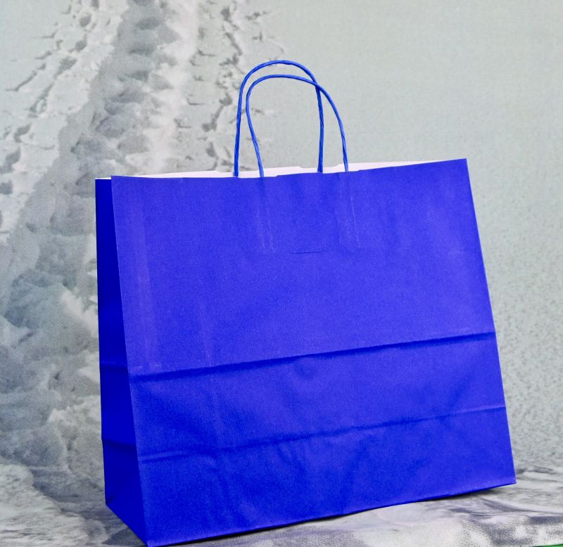 Papiertragetasche Ozean mit Papierkordel, stabil, wiederverwendbar und ideal für Geschenke, Events und Einzelhandel