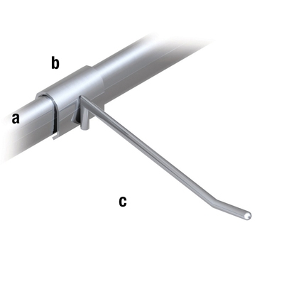 Abhängearm für 30x15mm Draht 6mm