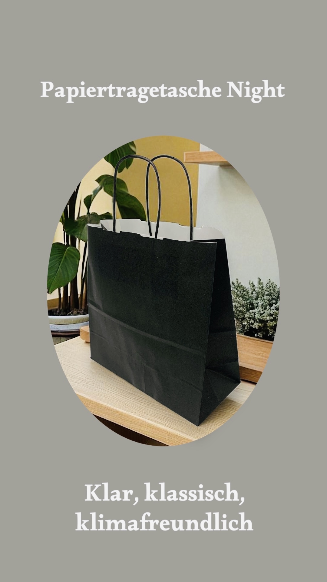 Papiertragetasche spring night mit Papierkordel,  25 Stück Papiertragetasche spring night mit Papierkordel,  25 Stück