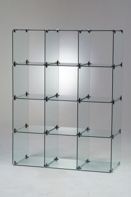 Selbstbauvitrine 124x40x165cm