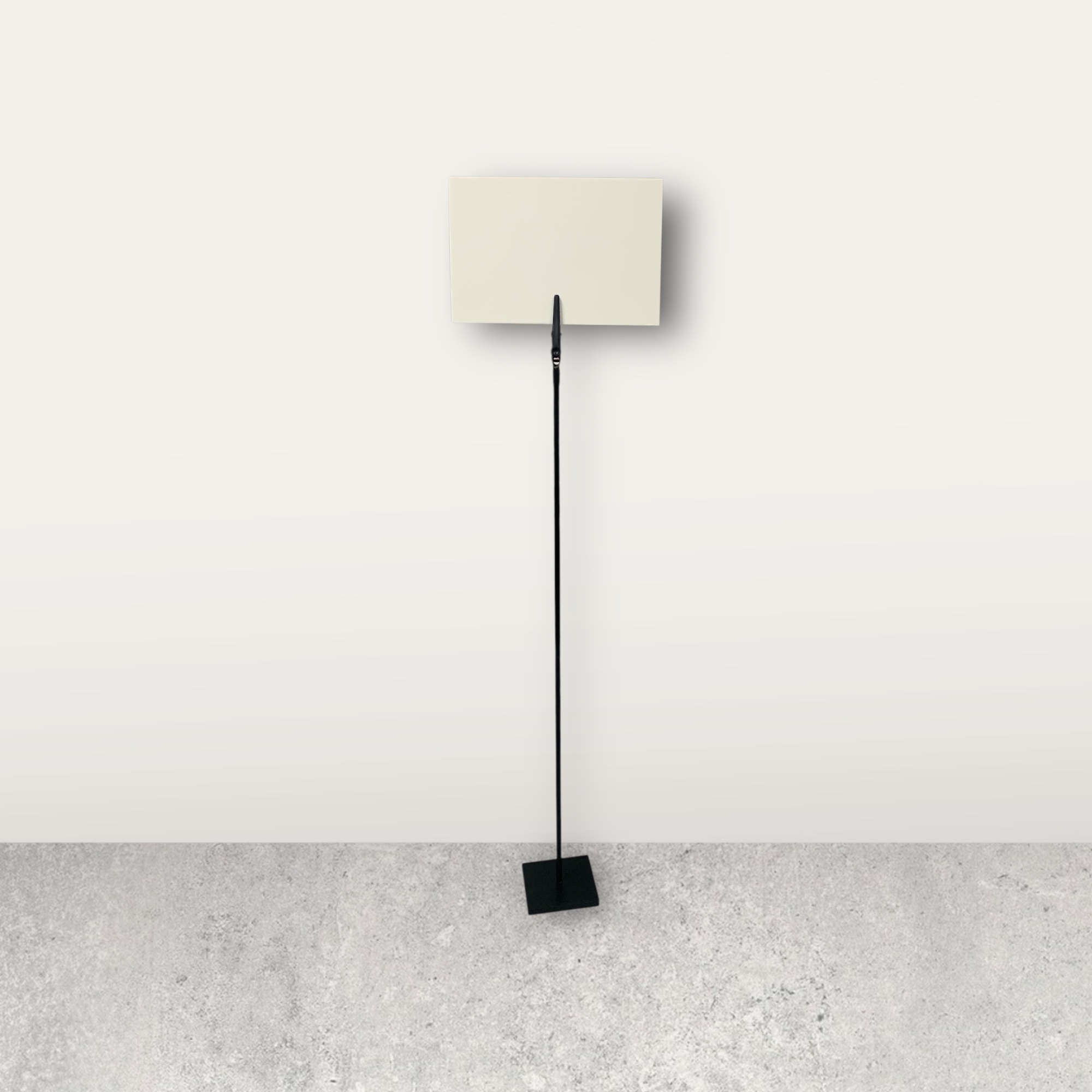 Clever Clip Preisschildhalter aus Metall, schwarz Clever Clip Preisschildhalter aus Metall, schwarz