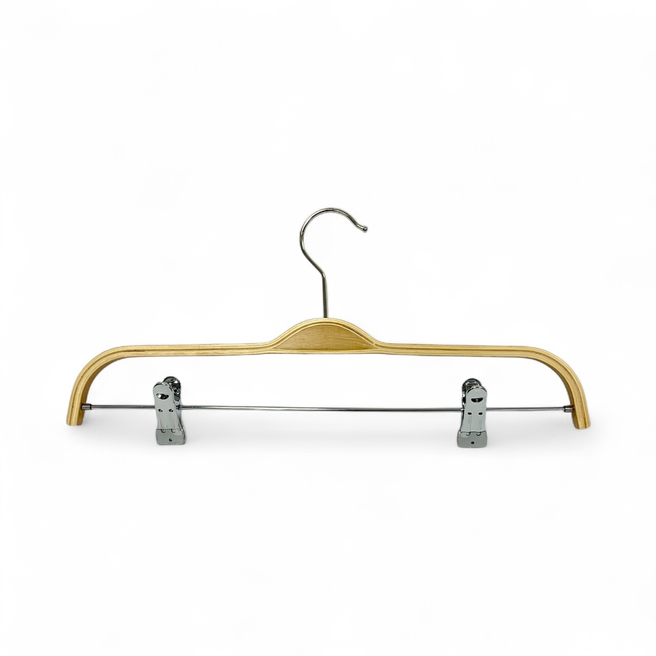 Schichtholz-Clipbügel 50 Stück Buche natur lackiert Schichtholz-Clipbügel 50 Stück Buche natur lackiert