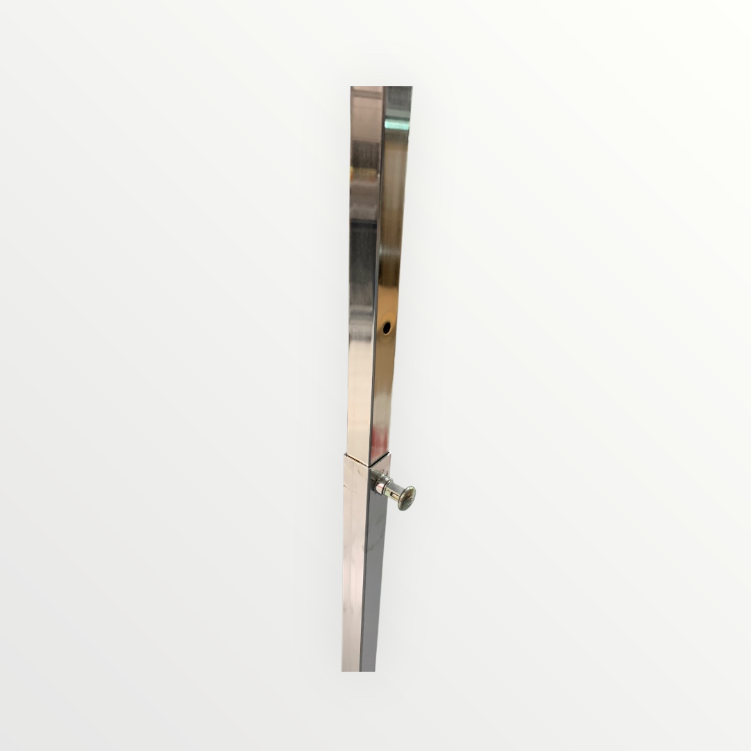 Kleiderständer 100 cm, höhenverstellbarer Schnapper zur Fixierung der Stange