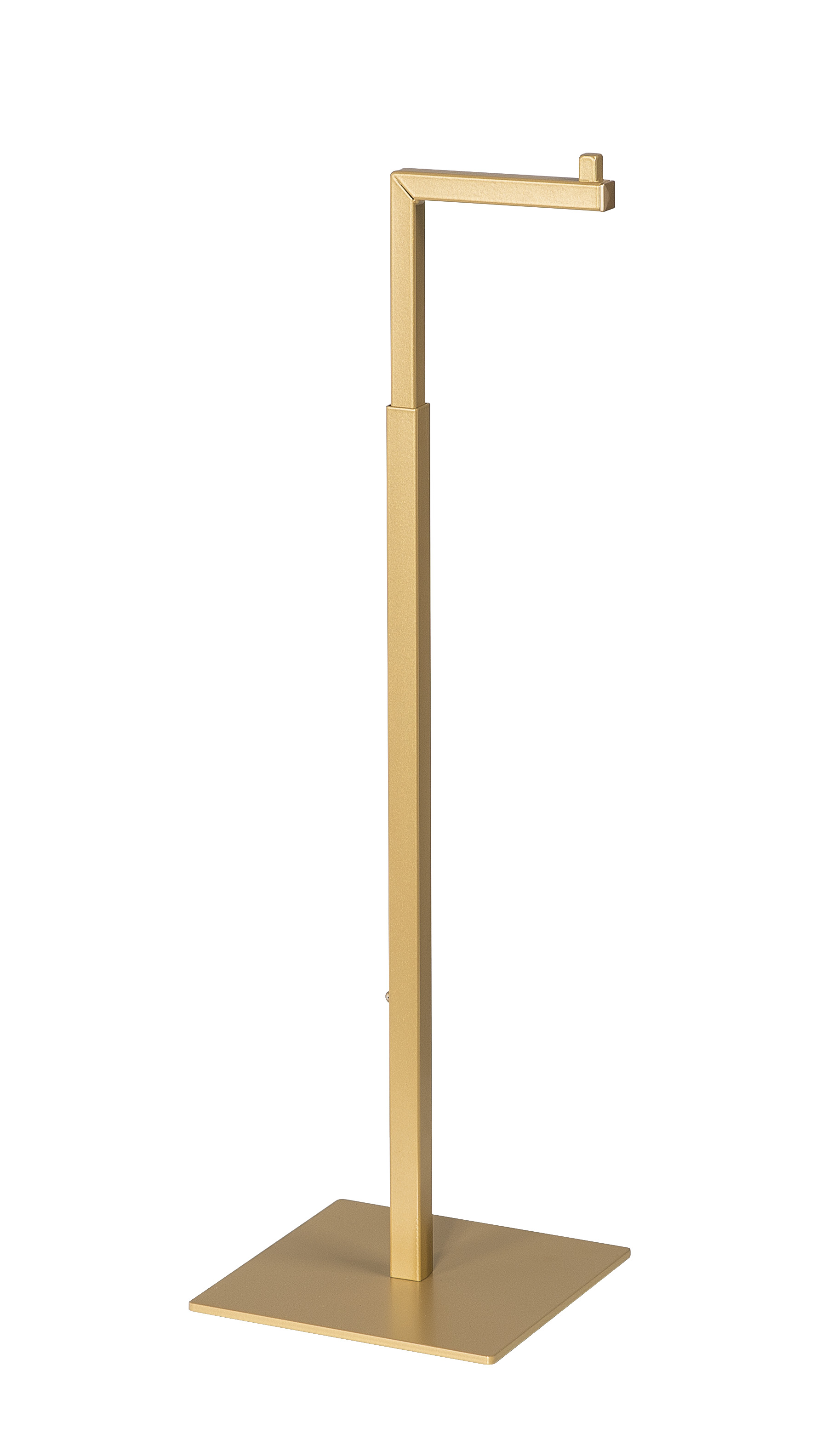 Taschenständer L-Form, goldfarben, höhenverstellbar 40–70 cm, Vorderansicht