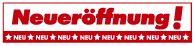ch12136 Ankleber "Neueröffnung" 1 Stück