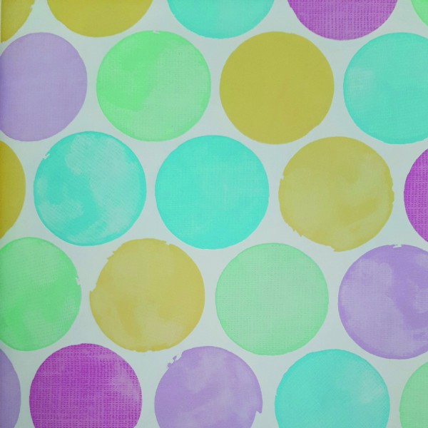 Geschenkpapier 50cm x 50m – Bunte Kreise