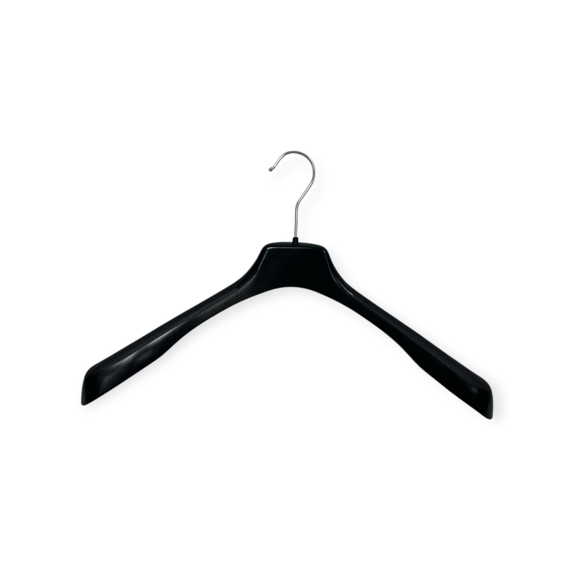 Universeller Kleiderbügel aus Kunststoff, 45 cm, schwarz, 80 Stück