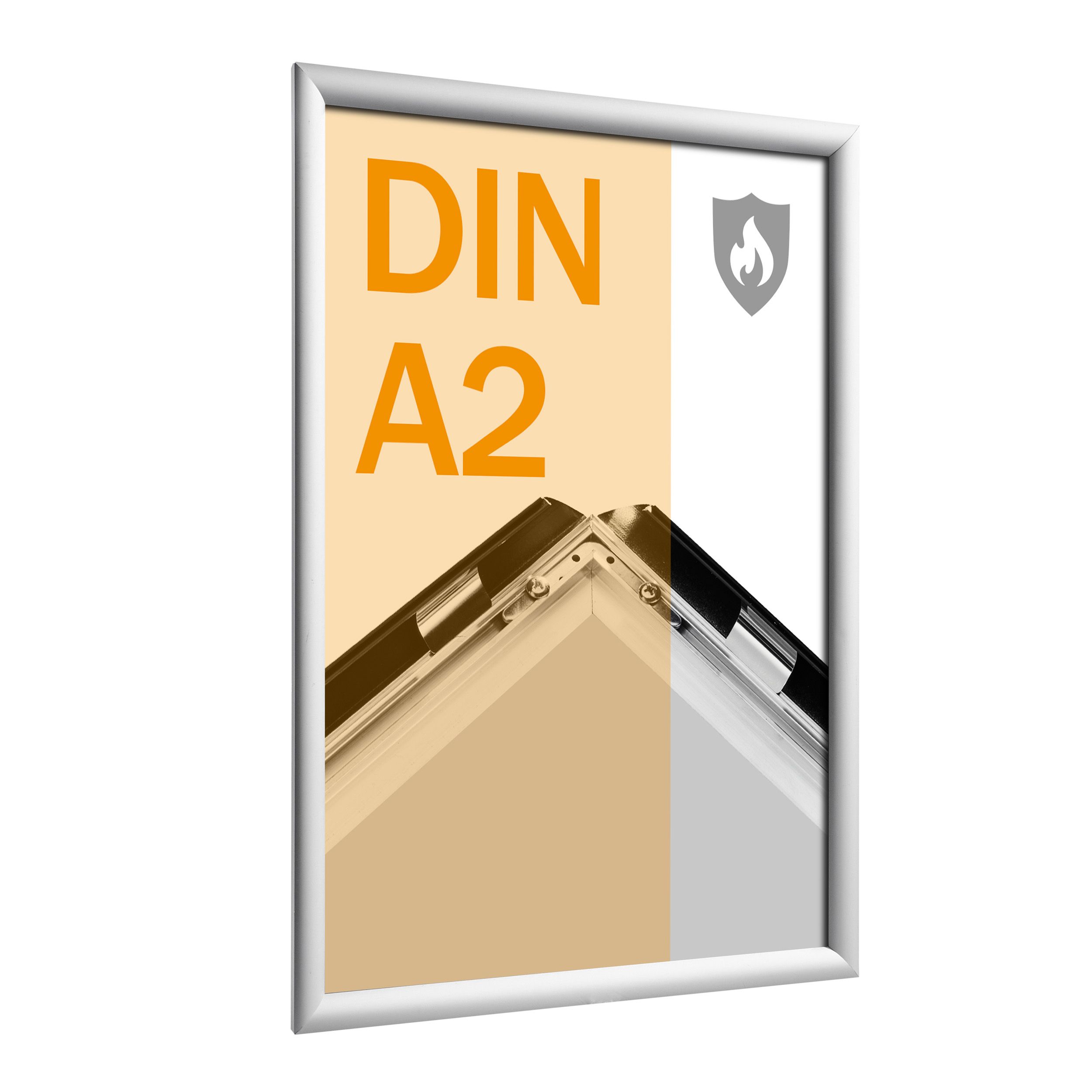 Brandschutzrahmen DIN A2 B1 nach DIN 4102 aus Aluminium
