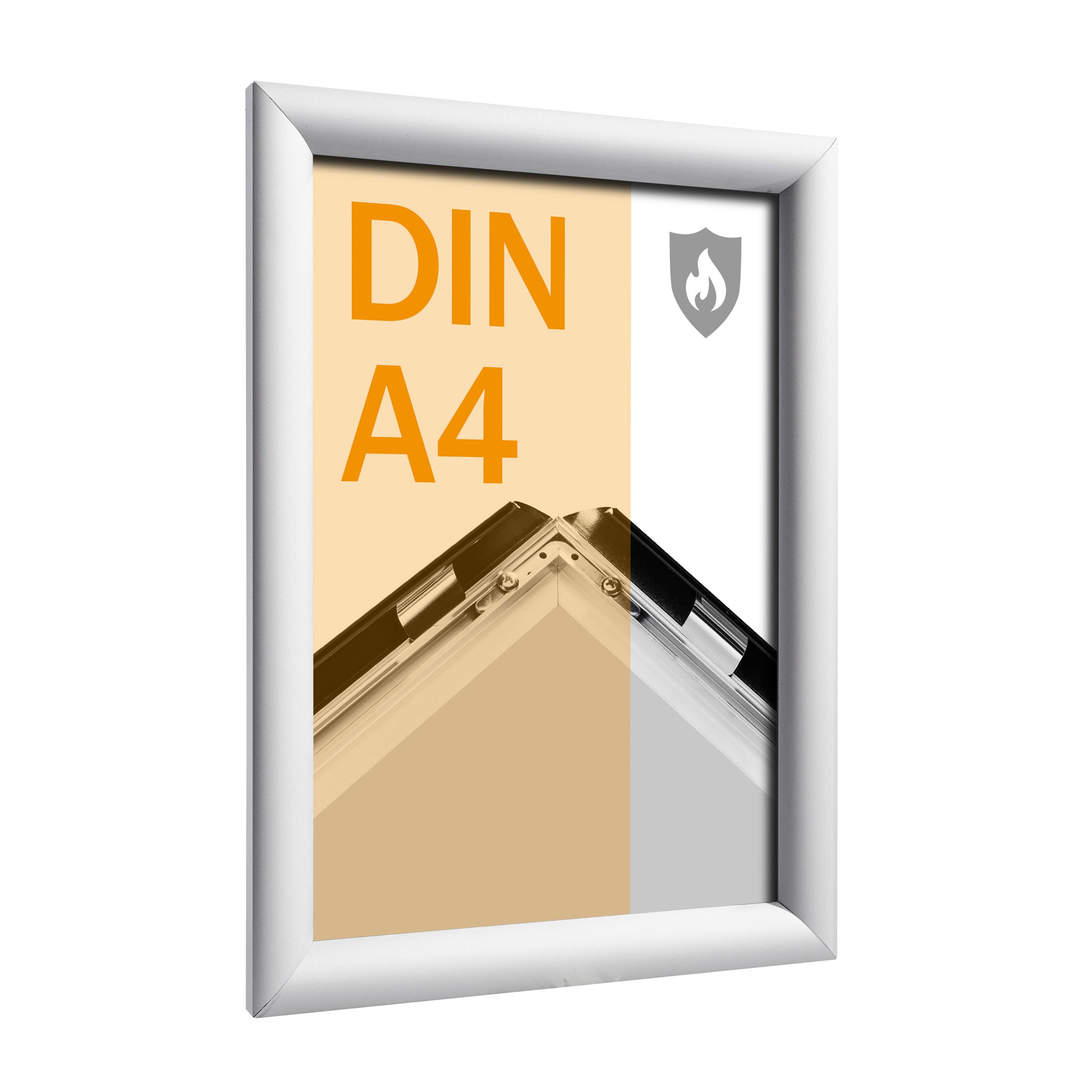 Brandschutzrahmen DIN A4 B1 nach DIN 4102 aus Aluminium