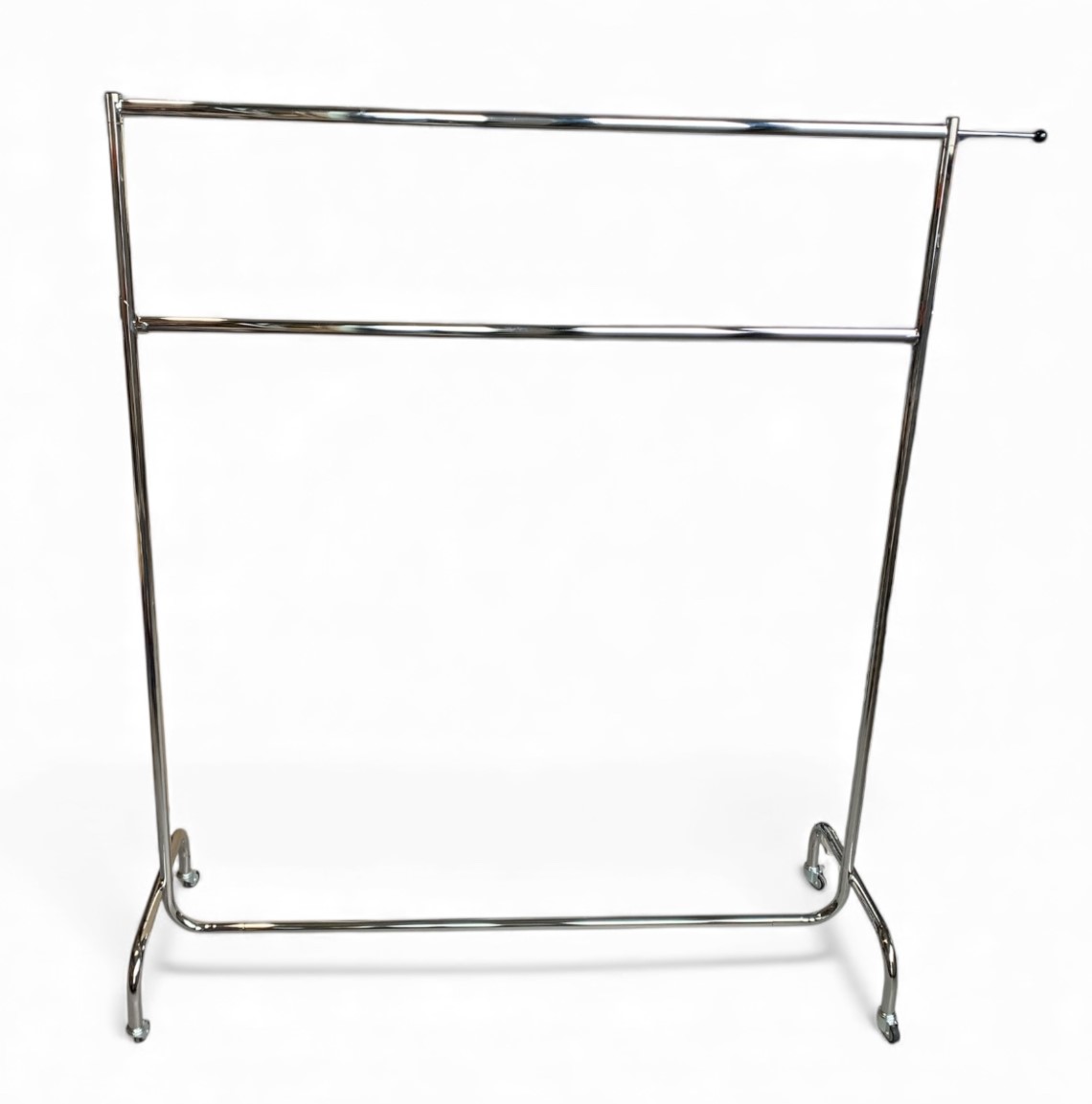 Stabiler Doppelständer aus Chrom für Kleidung