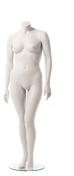 Schaufensterfigur XXL Dame, weiß Schaufensterfigur XXL Dame, weiß