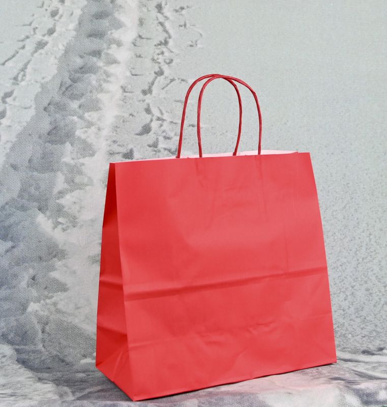 Papiertragetasche Cherry mit Papierkordel, stabil, wiederverwendbar und ideal für Geschenke, Events und Einzelhandel